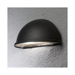 Wandleuchte TORINO, Breite 28cm, E14 max. 40W, Schwarz, Aluminium / Acrylglas