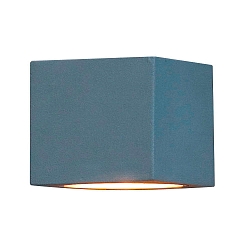Au�en-Wandleuchte MODENA Square, Up/Down, G9 max. 25W, Grau, Aluminium / Klarglas