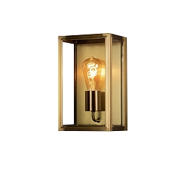 outdoor wall luminaire CARPI E27 IP44, brass dimmable