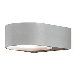 Au�en-Wandleuchte TERAMO, Up/Down, E27 max. 40W, Grau, Aluminium / Opalglas