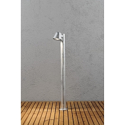 Wegeleuchte TRIESTE mit Pfahl, GU10 max. 35W, Stahl galvanisiert / Acrylglas klar