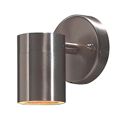 Au�en-Wandleuchte MODENA, GU10 max. 35W, Edelstahl 304 / Klarglas