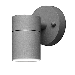 Au�en-Wandleuchte MODENA, GU10 max. 35W, Grau, Aluminium / Klarglas