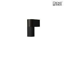 outdoor wall luminaire TEMI down, cylindrical GU10 IP54, black dimmable
