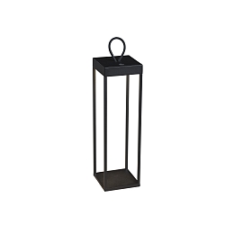 Outdoor LED accu-lantern RAVELLO, IP54, 2.2W 3000K 180lm, dimmable, black, big, 50cm