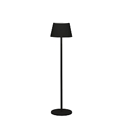 battery floor lamp POMEZIA IP54, black dimmable