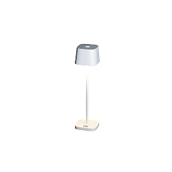 LED Akku-Tischleuchte CAPRI MINI, eckig, 2,2W, 2700/3000K, IP54, dimmbar, wei�