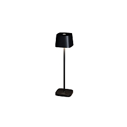 battery table lamp CAPRI MINI IP54, black dimmable