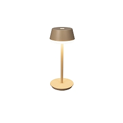 battery table lamp LYON with USB connection, CCT Switch, RGB, with touch dimmer IP54, terracotta dimmable