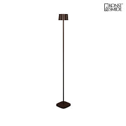 battery floor lamp NICE square, with USB connection, CCT Switch, with touch dimmer IP54, rust dimmable