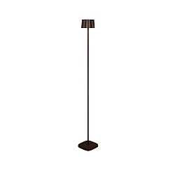 battery floor lamp NICE square, with USB connection, CCT Switch, with touch dimmer IP54, rust dimmable