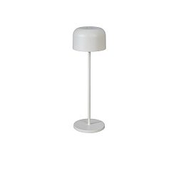 battery table lamp LILLE with USB connection, with touch dimmer IP54, sand coloured dimmable