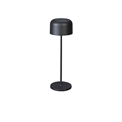battery table lamp LILLE with USB connection, with touch dimmer IP54, black dimmable