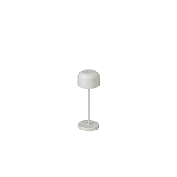 battery table lamp LILLE MINI with USB connection, with touch dimmer IP54, white dimmable