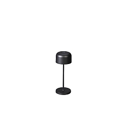 battery table lamp LILLE MINI with USB connection, with touch dimmer IP54, black dimmable