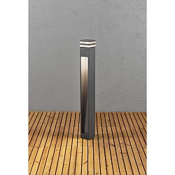 Outdoor HighPower LED Wegeleuchte MASSA, Down/Side, eckig, IP54, 8W 3000K 800lm, Anthrazit, Aluminium / Acrylglas klar