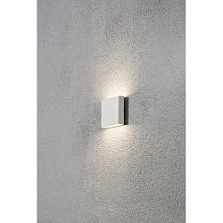 HighPower LED Au�en-Wandleuchte CHIERI SLIM, Up/Down, 2x3W 3000K 450lm, Wei�, Aluminium / Acrylglas opal