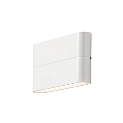 HighPower LED Au�en-Wandleuchte CHIERI WIDE, Up/Down, 2x6W 3000K 950lm, Wei�, Aluminium / Acrylglas opal
