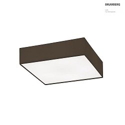 ceiling luminaire SOFT CUBE 580 square E27 IP20, dark brown dimmable