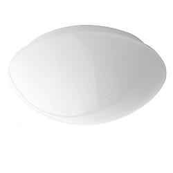 Premium-Deckenleuchte, Glas opal glänzend / Keramik-Fassung, Ø 22cm, E27 max. 60W