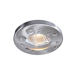 Recessed ceiling ring IP54, voltage constant, 12V AC / DC, GU5.3 / MR16, 35W, stainless steel, brushed