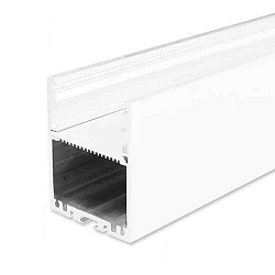 LED Aufbauprofil LAMP30 Aluminium, mit Stauraum f�r Treiber und Zubeh�r, 200cm, wei� RAL 9003