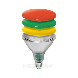 PC Diffusorscheiben-Vorsatz f�r LED PAR38 Reflektorlampen, rot