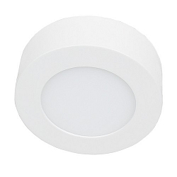 LED Deckenleuchte LED PANEL AUFBAU 120 R, rund, Ø 12cm, 5W 4000K 300lm, weiß