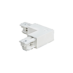 Zubeh�r f�r 3-Phasen HV-Stromschiene NU - Winkelverbinder, Schutzleiter innen, Wei�