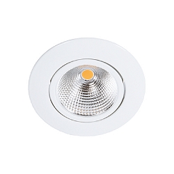 LED Downlight 5068 ECO FLAT BIO, rund, 38°, 7,5W, 4000K, IP40, schwenkbar, weiß matt