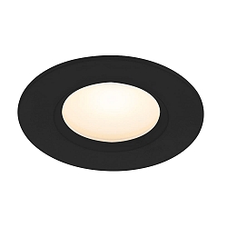 LED Einbaustrahler TIAKI, 100�, 6,5W, 2700/4000K, 345lm, IP65, dimmmbar, schwarz