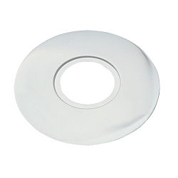 Deko-Lochblende Ø 18.6cm / Innen-Ø 6.9cm, für Einbau-Strahler, mit 2 Verlängerungs-Federschuhen, Stahl, weiß