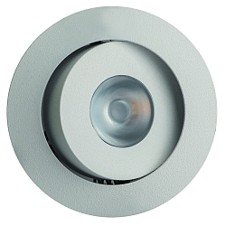 LED Lichtpunkt MENTE COB, IP20, 350mA, 1W 3000K 20°, Linsenoptik, schwenkbar, exkl. BG, sandweiß, rund, Ø 5.2cm
