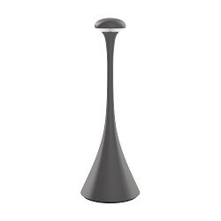 LED-Akku-Tischleuchte NUDROP, IP54, 29cm, 2.2W 2200/2700K (FlexMood) 170lm, Easy-Connect, dimmbar, graphitgrau