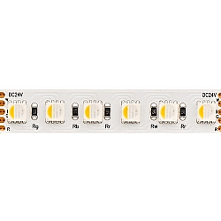 LED Strip RGB+W, 19,2W/m, RGB/2400K, 5m, 96 LED/m, IP20, 24V, 1080lm, Ra80