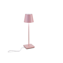 LED Akku-Tischleuchte POLDINA PRO, 38cm, 2,2W, 2700-3000K, IP65, mit Touch-Dimmer, rosa