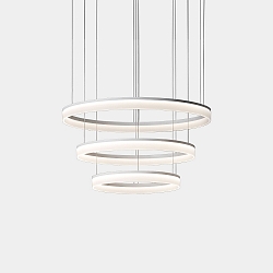 LED Pendelleuchte CIRC �600 + �800 + �1000 89W 3000K wei� 7136lm