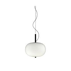pendant luminaire ILARGI LED IP20, dark wood dimmable