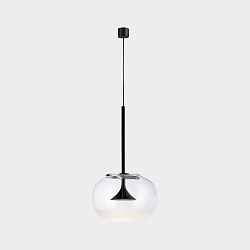 Pendelleuchte ALIVE SINGLE WITH GLASS DIFUSOR LED 6,9W 2700K schwarz 454lm