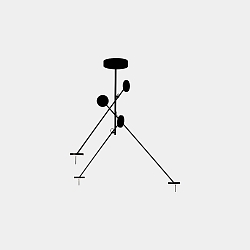 pendant luminaire INVISIBLE TRIPLEX DIM 3 flames, adjustable IP20, black dimmable