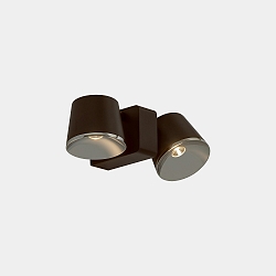 LED Wandleuchte DRONE DOUBLE 14W 2700K BRAUN 613lm