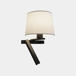 wall and ceiling luminaire HALL SLIM LED E27, shade excl., black