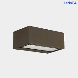 wall and ceiling luminaire NEMESIS R7S - 7x17CM up / down, small R7S IP44, brown dimmable