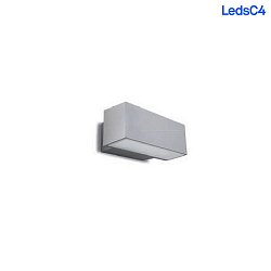 outdoor wall luminaire AFRODITA LED SINGLE EMISSION - 22CM down, 1 flame IP65, grey 