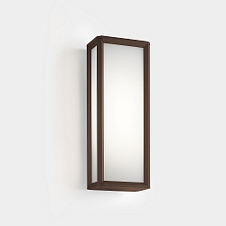 LED Au�enwandleuchte SKAT, IP65 IK10, 50cm, 23.9W 2700/3200/4000K (CCT Switch) 1266lm 119�, schaltbar, braun