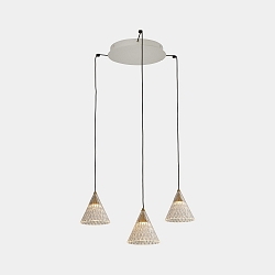 Pendelleuchte VENETO SURFACED 3 BODIES LED 15W 2700K wei� 804lm