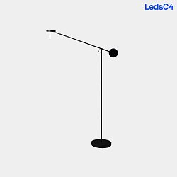 LED Stehleuchte INVISIBLE, mit Touch-Dimmer, verstellbar, schwarz, 11.2W 3000K 511lm 94, CRi >90