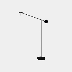 floor lamp INVISIBLE LED, black