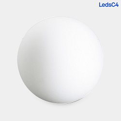 path light CISNE SURFACE -  50CM large, round E27 IP44, white dimmable
