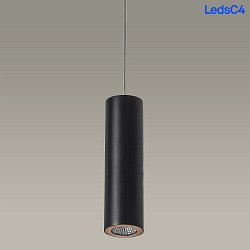 pendant luminaire PIPE FOR DELTATRACK 30CM/67CM with adapter GU10 IP20, black dimmable